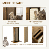 Wooden/ Elegant - Double Sided Scratch Post
